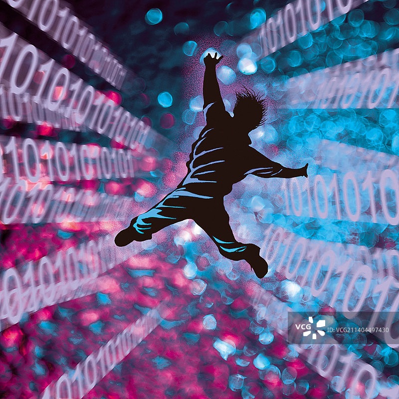 跃入信息海洋图片素材