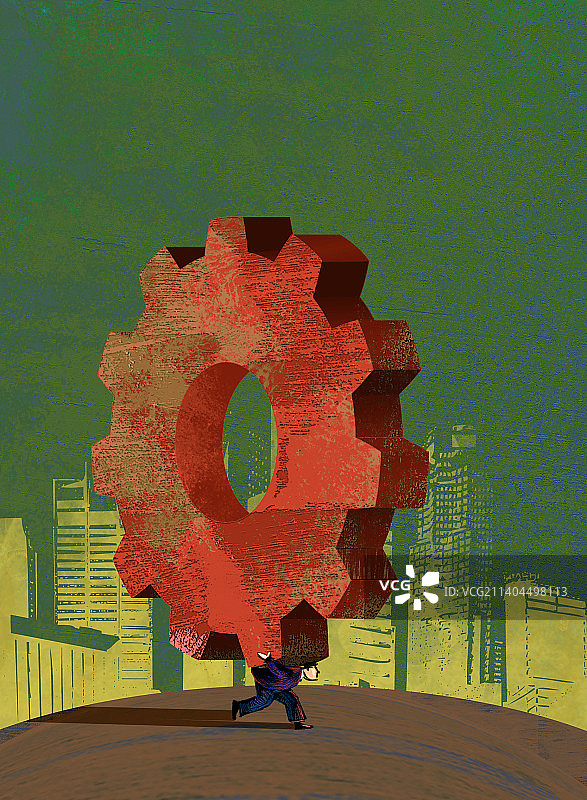 沉重的齿轮图片素材