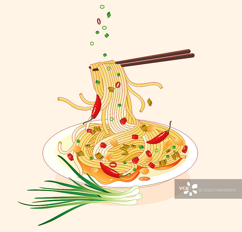 南昌拌粉矢量分层插画图片素材