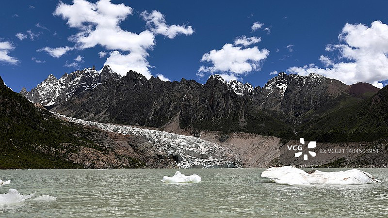 布加雪山冰川图片素材