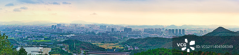 江西 抚州 东乡 城市全景图片素材