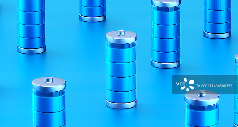 3d渲染新能源电池图片素材
