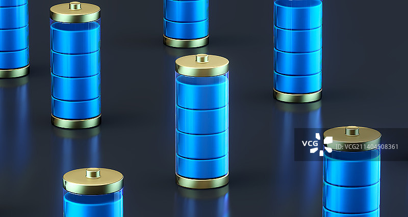 3d渲染新能源电池图片素材