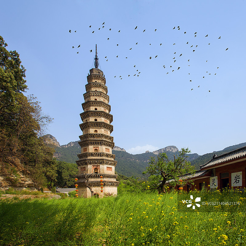 灵岩寺九如山图片素材