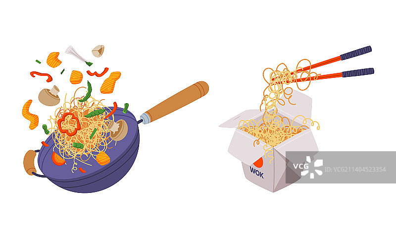 炒锅炒菜食材图片素材