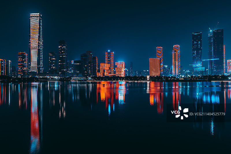 深圳城市风光夜景人才公园图片素材