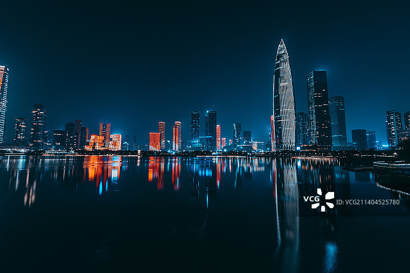 深圳城市风光夜景人才公园图片素材