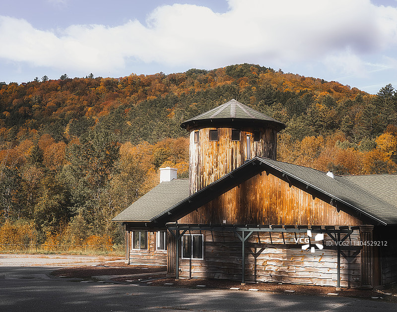 美国佛蒙特的秋天图片素材