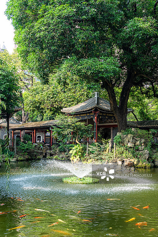 佛山顺德清晖园古建筑景观图片素材