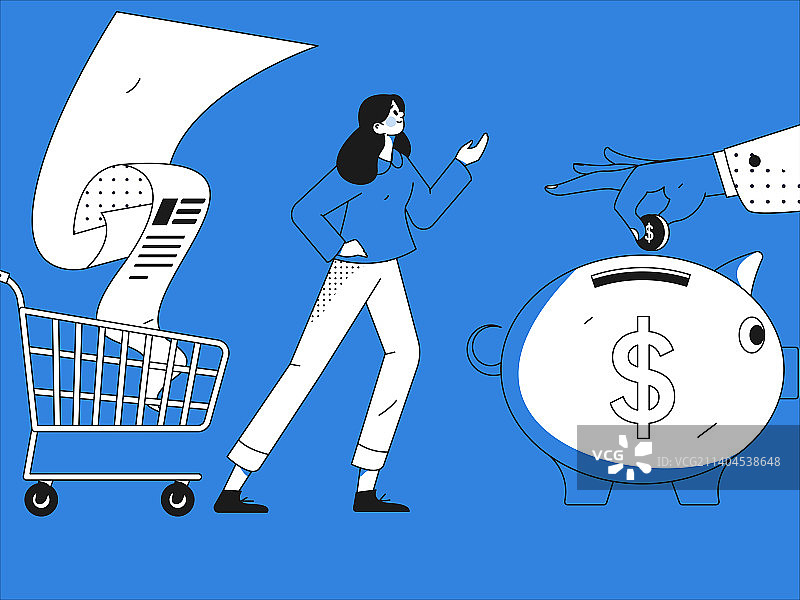 网购电商扁平矢量概念运营插画图片素材