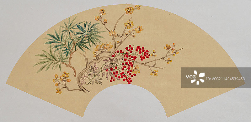 寒香晚翠图图片素材