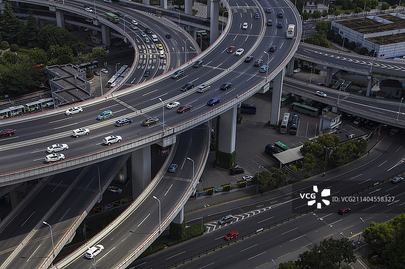 高架桥局部弯道图片素材