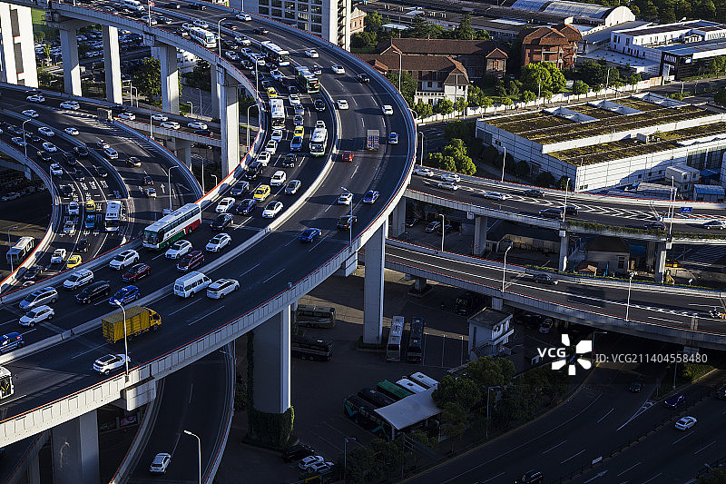 高架桥局部弯道图片素材