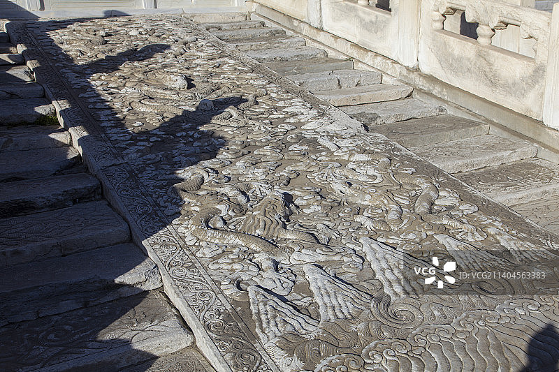 太和殿前的云龙浮雕图片素材
