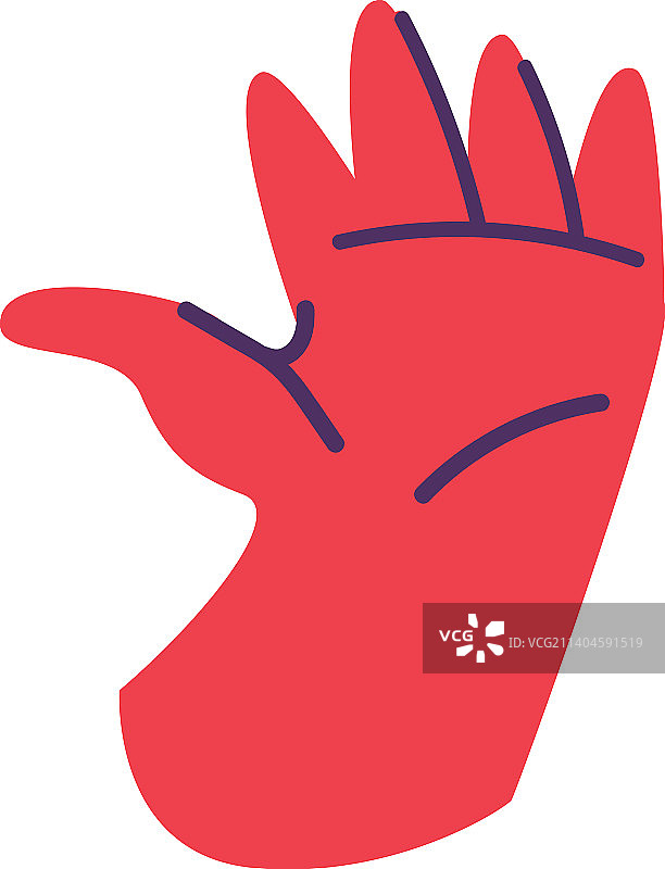 扁平红色腕带图片素材