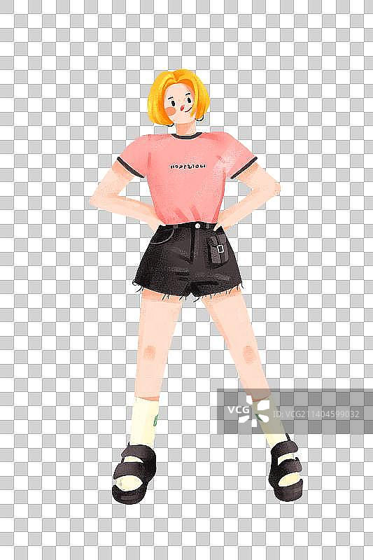 时尚穿搭女孩图片素材