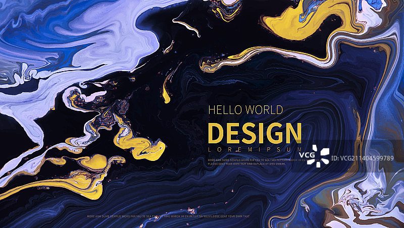 流体艺术海报背景设计模板图片素材