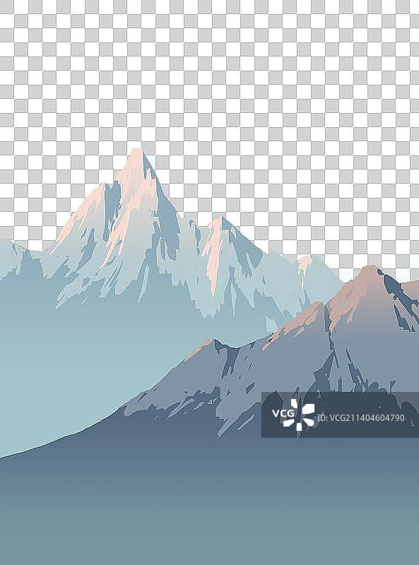 雪山山峰图片素材