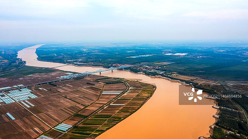 黄河麻湾德大铁路桥图片素材