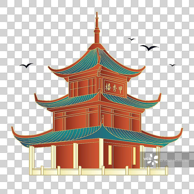 贵阳特色建筑 甲秀楼图片素材