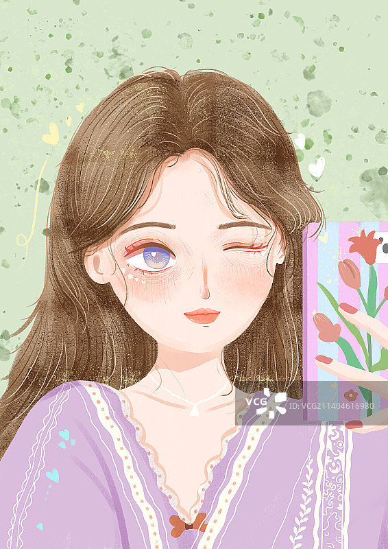 少女头像图片素材