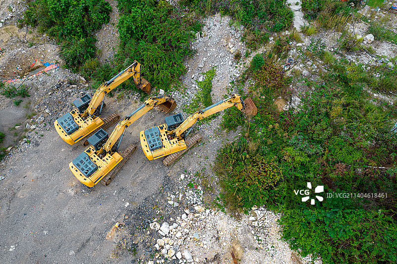 土石方挖掘作业图片素材
