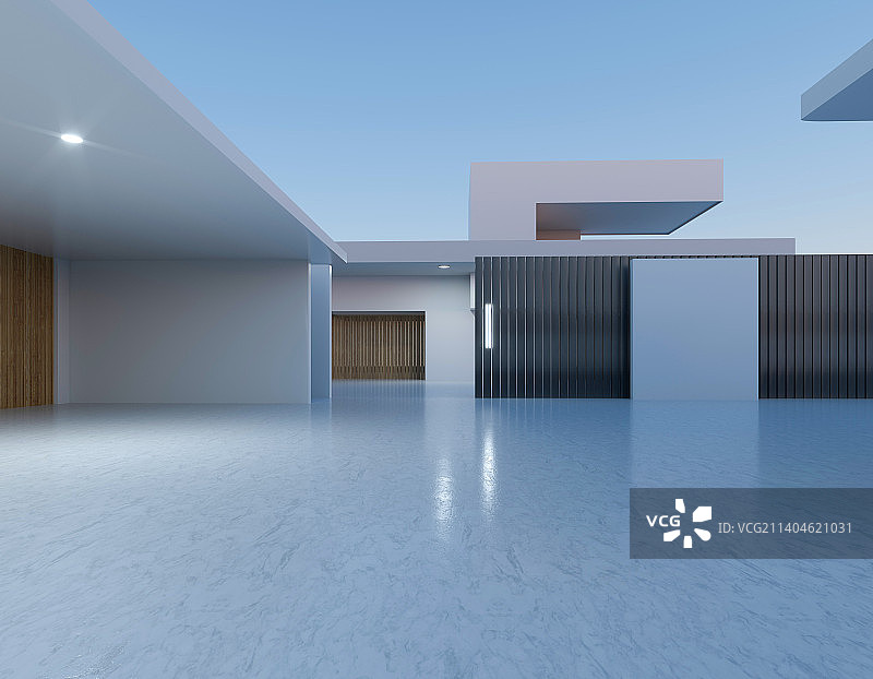 三维渲染城市广场建筑图片素材