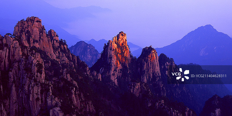 安徽，黄山风景。图片素材