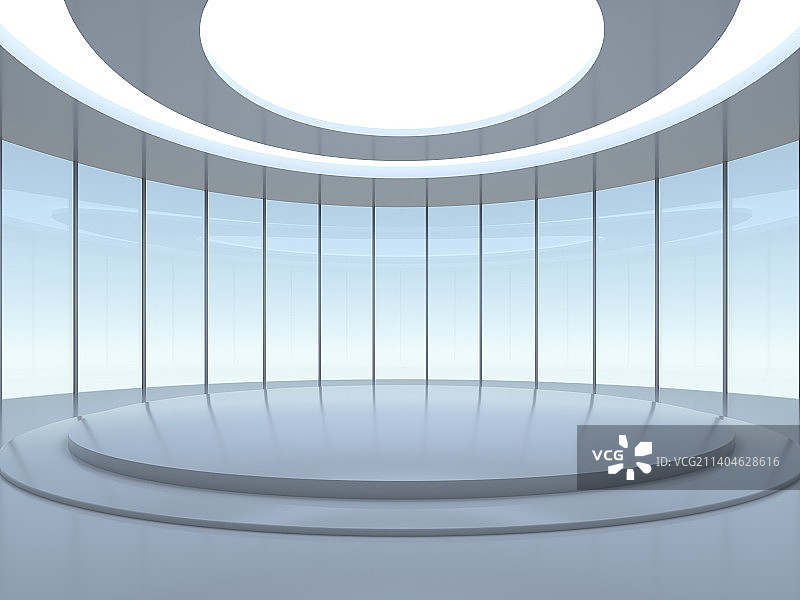 白色三维展示空间图片素材