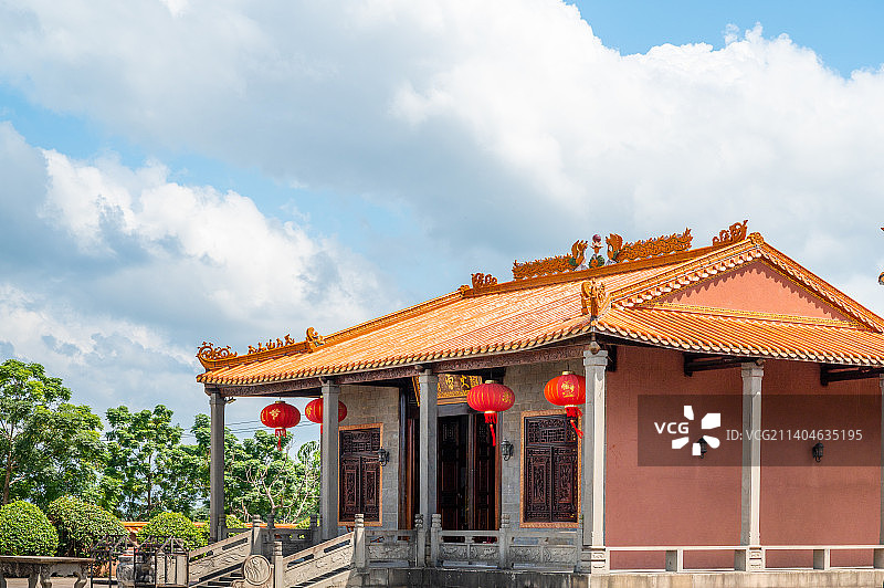 海南省澄迈县火雷庙与天后宫风景图片素材