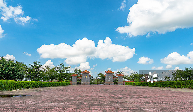 海南省澄迈县火雷庙与天后宫风景图片素材