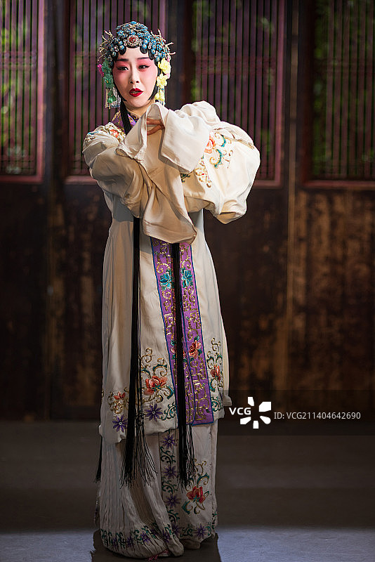 京剧演员戏曲表演图片素材