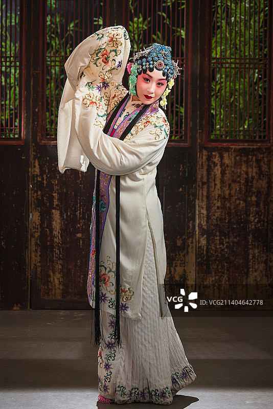 京剧演员戏曲表演图片素材