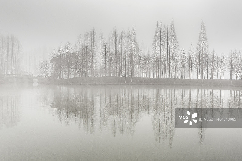 杭州萧山：湘湖风光图片素材