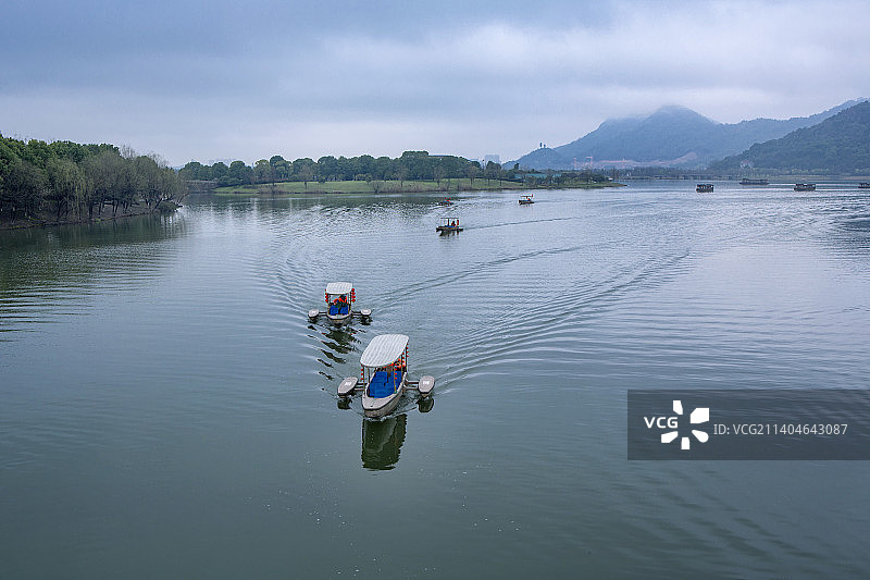杭州萧山：湘湖风光图片素材