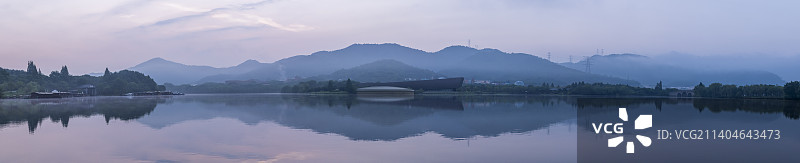 杭州萧山：湘湖风光图片素材