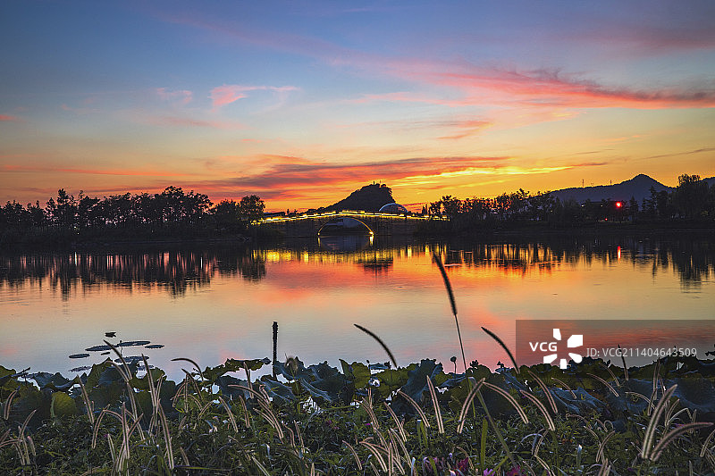杭州萧山：湘湖风光图片素材
