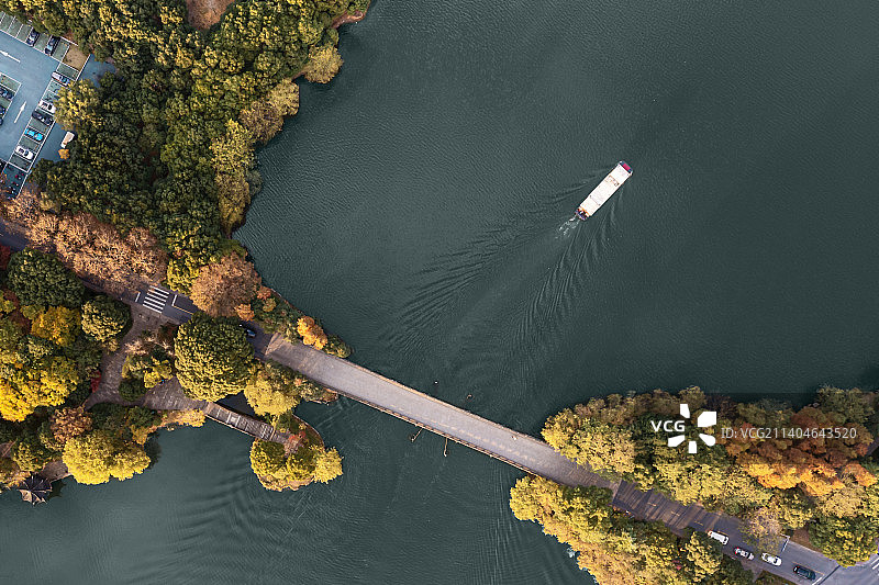 杭州萧山：湘湖风光图片素材