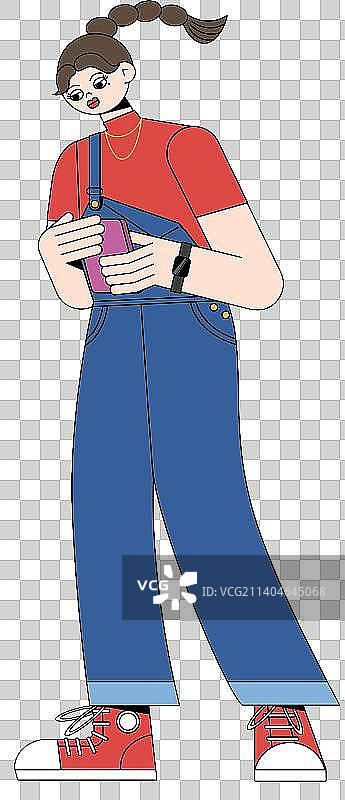 玩手机的女孩图片素材