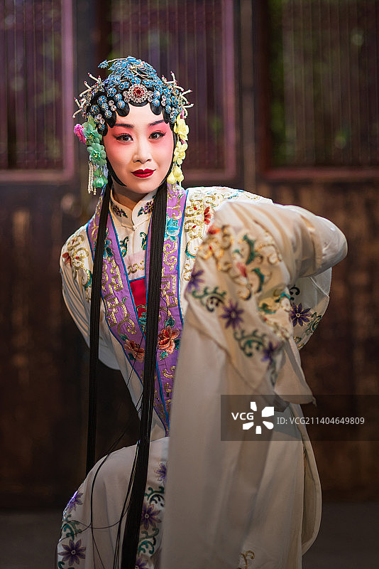 京剧演员戏曲表演图片素材