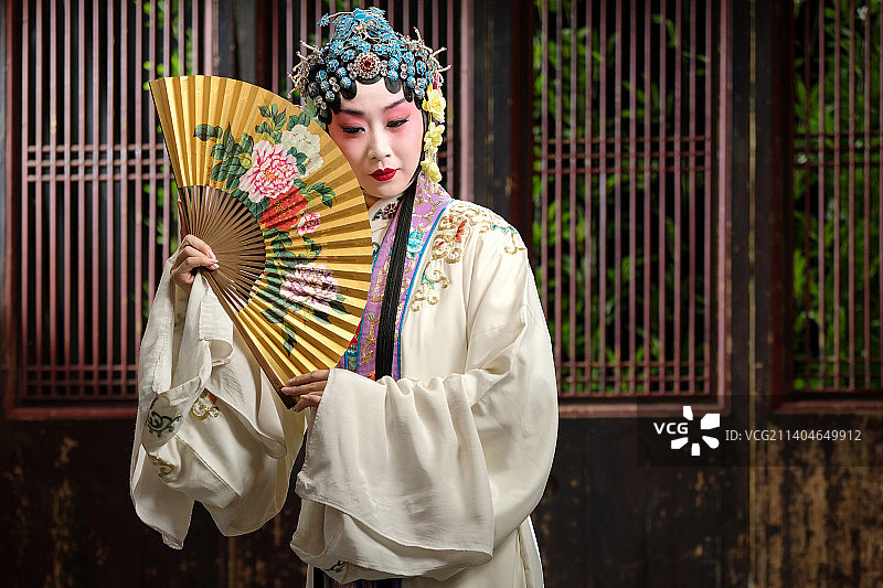 京剧演员戏曲表演图片素材