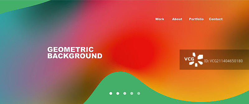 流动的渐变颜色和圆形元素和图片素材