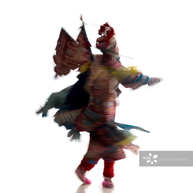 京剧演员表演穆桂英图片素材