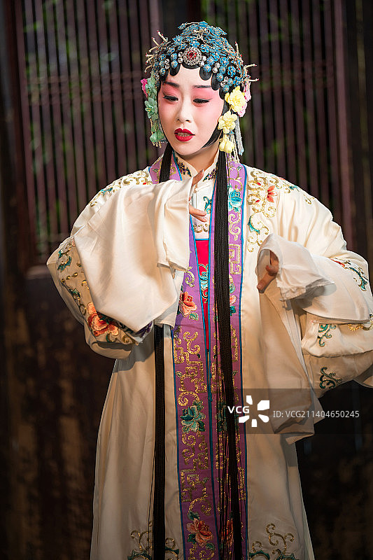 京剧演员戏曲表演图片素材