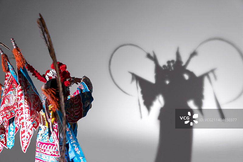 京剧演员表演穆桂英图片素材