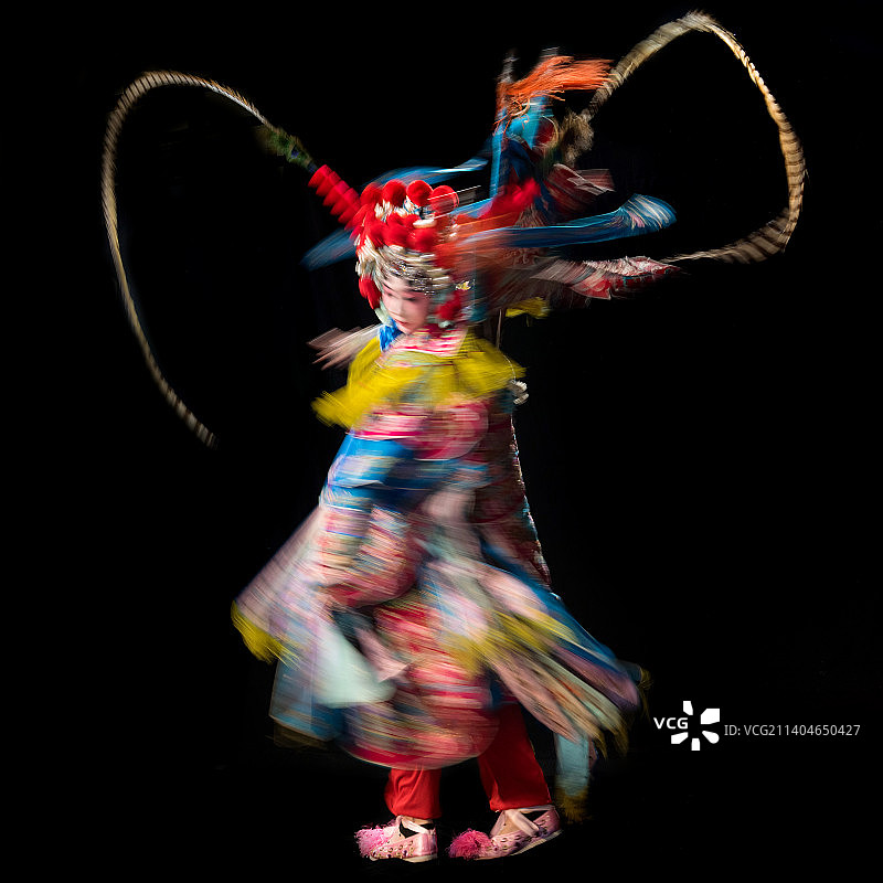 京剧演员表演穆桂英图片素材