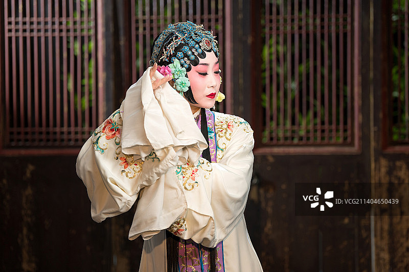 京剧演员戏曲表演图片素材