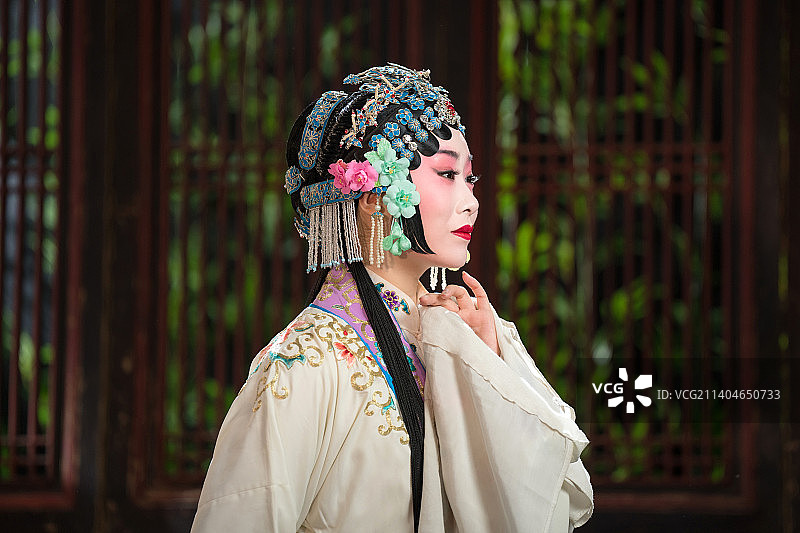 京剧演员戏曲表演图片素材