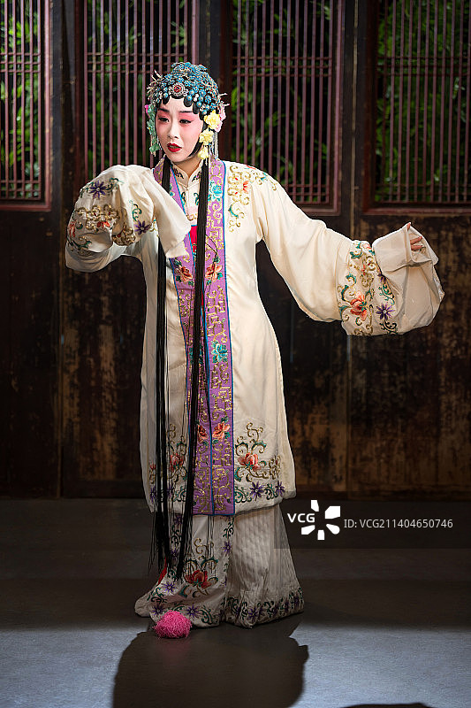 京剧演员戏曲表演图片素材