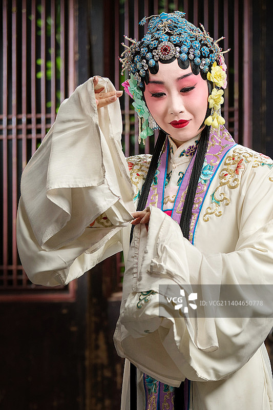 京剧演员戏曲表演图片素材